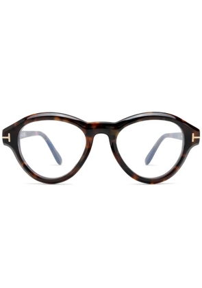 TOM FORD Eyewear round-frame glasses - Brown