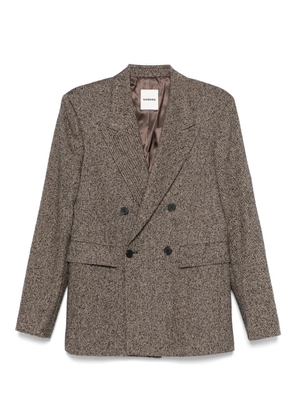 SANDRO single-breasted blazer - Brown