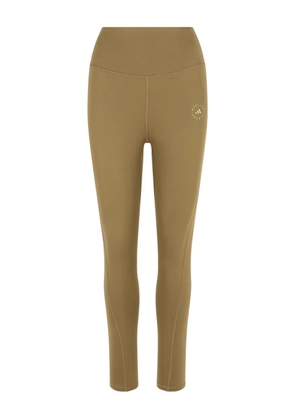 adidas by Stella McCartney logo-print leggings - Brown
