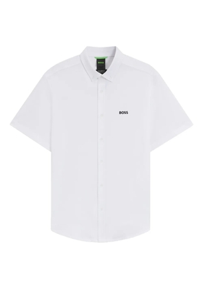 BOSS short-sleeve button-up shirt - White