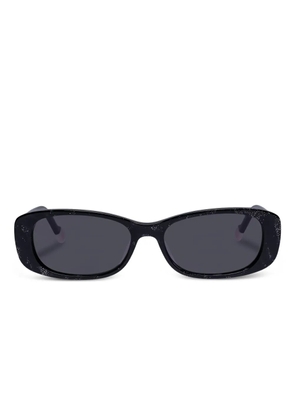 Le Specs rectangle frame sunglasses - Black