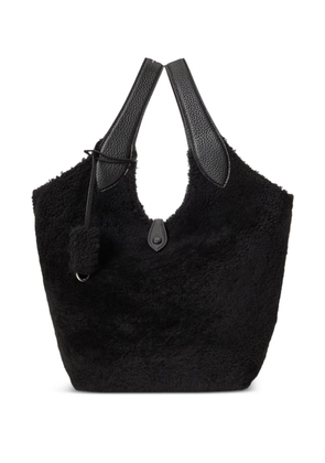 Polo Ralph Lauren Play shearling leather tote bag - Black