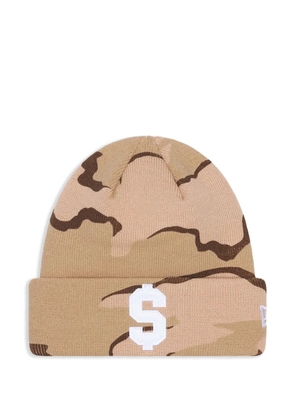 Supreme x New Era $ beanie hat - Brown