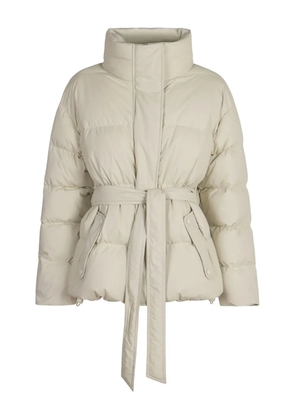 Herno belted puffer jacket - Neutrals