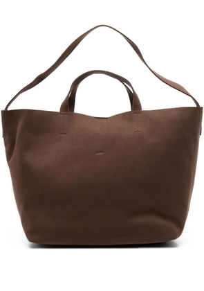 JNBY logo-debossed tote bag - Brown