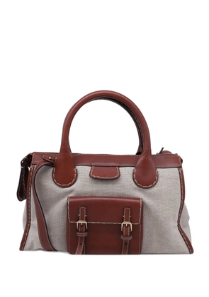 Chloé Vintage Edith canvas shopper tote bag - Neutrals