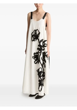 Lee Mathews Monty Cami floral maxi dress - White