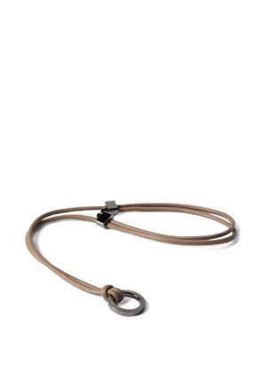 Brunello Cucinelli monili-detail leather glasses cord - Neutrals