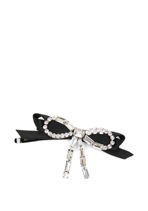 Jimmy Choo crystal-bow hair clip - Black