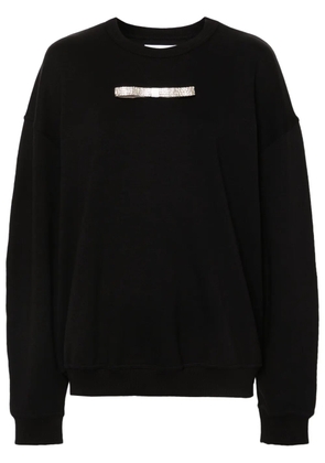 Loulou bow-embellished sweatshirt - Black
