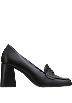 Hogl Julie block-heeled leather loafers - Black