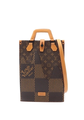Louis Vuitton Pre-Owned x Nigo 2020 mini Damier Ebène Giant handbag - Brown