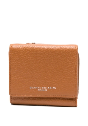 GIANNI CHIARINI grained-leather zip wallet - Brown