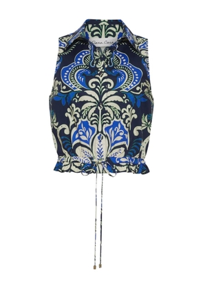 Cara Cara Hannah collared button-down top - Blue