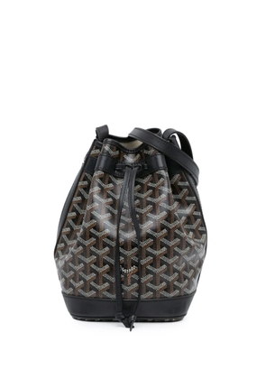 Goyard Pre-Owned 2019 Goyardine Petit Flot bucket bag - Black