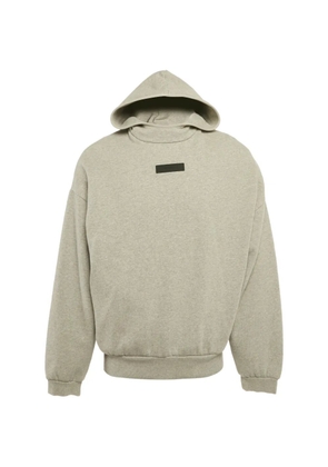 FEAR OF GOD ESSENTIALS logo-patch hoodie - Grey