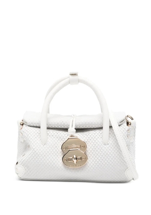 Zanellato mini Dotta top-handle cross body bag - White