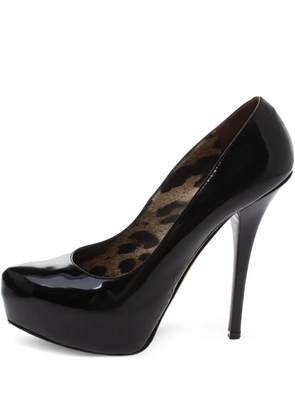 Dolce & Gabbana Pre-Owned 110mm leather platform pumps - Black