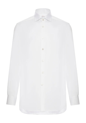 Kiton buttoned-cotton shirt - White