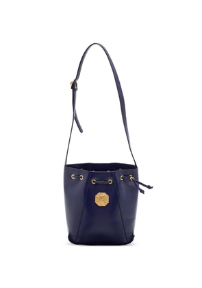 Saint Laurent Pre-Owned logo-appliqué bucket bag - Purple