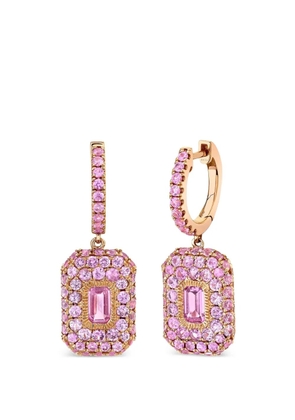 SHAY pink sapphire drop earrings