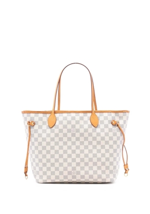 Louis Vuitton Pre-Owned 2017 Damier Azur Neverfull MM tote bag - White