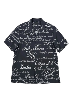 Ksubi text-print shirt - Black