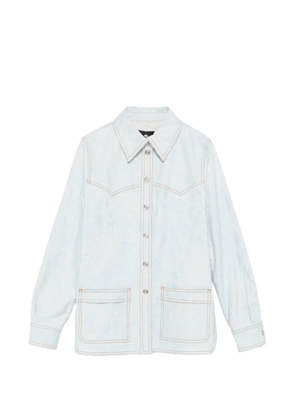 ETRO front-pocket paisley-print shirt - Blue