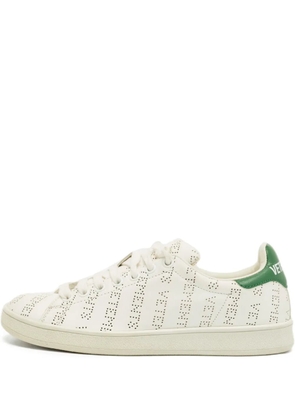 VETEMENTS perforated low-top sneakers - White