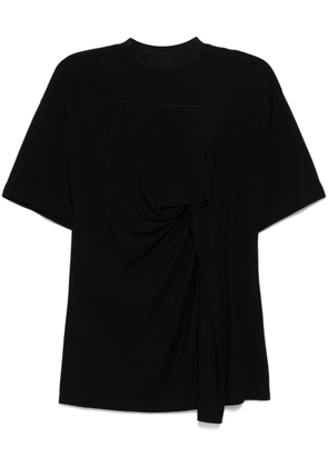 Toga High twist smooth jersey T-shirt - Black