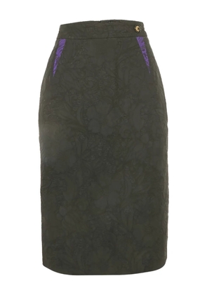 Cavalli Class jacquard pencil skirt - Black