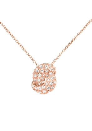 The Love Knot by Coralie 18kt rose gold Love Knot pendant necklace