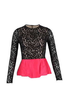 Michael Kors Vintage lace peplum-hem top - Black