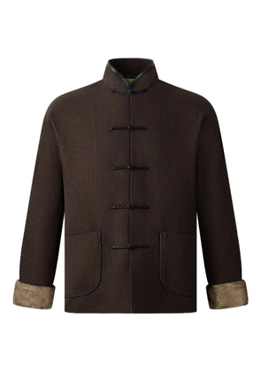 Shanghai Tang frog-button jacket - Brown