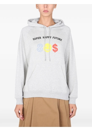 Être Cécile graphic-print hoodie - Grey