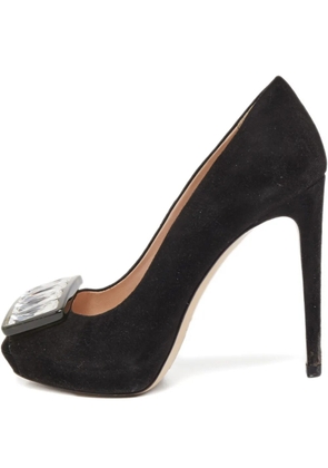 Miu Miu Pre-Owned 110mm crystal-embellished pumps - Black