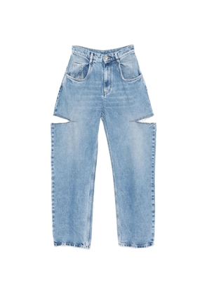MM6 Maison Margiela cut-out denim jeans - Blue