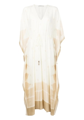 Lenny Niemeyer ikat-pattern faded kaftan midi dress - Neutrals