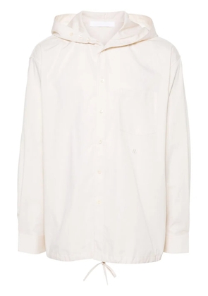 Helmut Lang hooded shirt - Neutrals