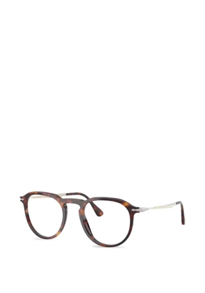 Persol geomteric-frame glasses - Brown