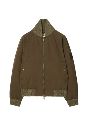 Burberry logo-detail bomber jacket - Green