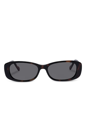 Le Specs rectangle-frame sunglasses - Brown
