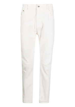 Brunello Cucinelli dyed denim trousers - White