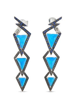 Stephen Webster opal sapphire earrings - Silver