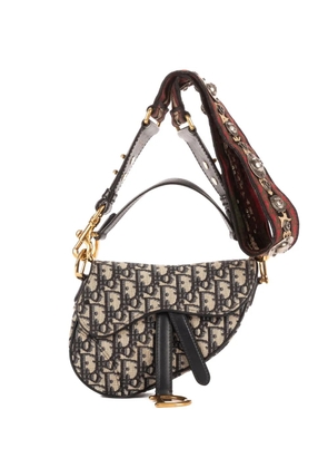 Christian Dior Pre-Owned mini Saddle Oblique shoulder bag - Neutrals
