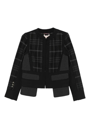 Antonio Marras plaid panelled jacket - Black