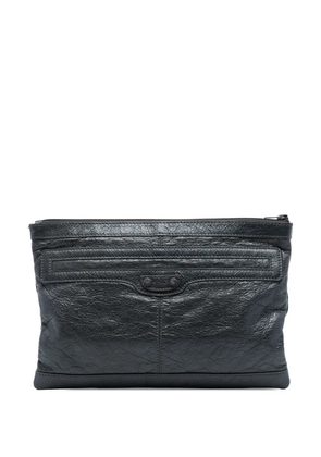 Balenciaga Pre-Owned 2005 Lambskin Motocross Classic Clip clutch bag - Black