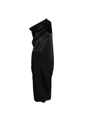 Rick Owens Athena Arrowhead one-shoulder midi dress - Black