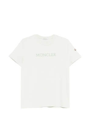 Moncler embroidered logo T-shirt - Neutrals