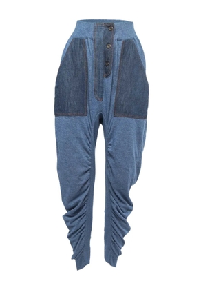 Stella McCartney Pre-Owned ruched trousers - Blue